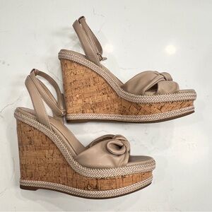 Aldo Women’s Wedge Sandal- Size 8.5 Nude/Bone color
